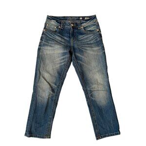 Miss Me Medium Wash Boyfriend Capri Blue Jeans Women's Size 25 JB5547P2